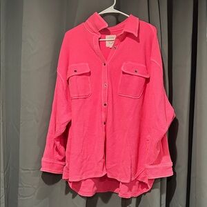 Aerie Hot Pink Lumper Jane